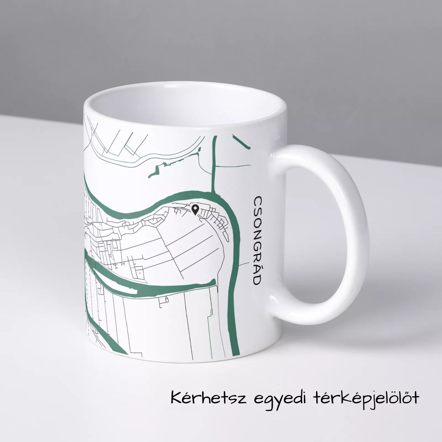 Csongrád - Térképes bögre