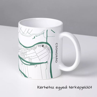 Csongrád - Térképes bögre