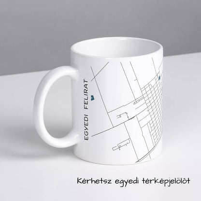 Csorvás - Térképes bögre