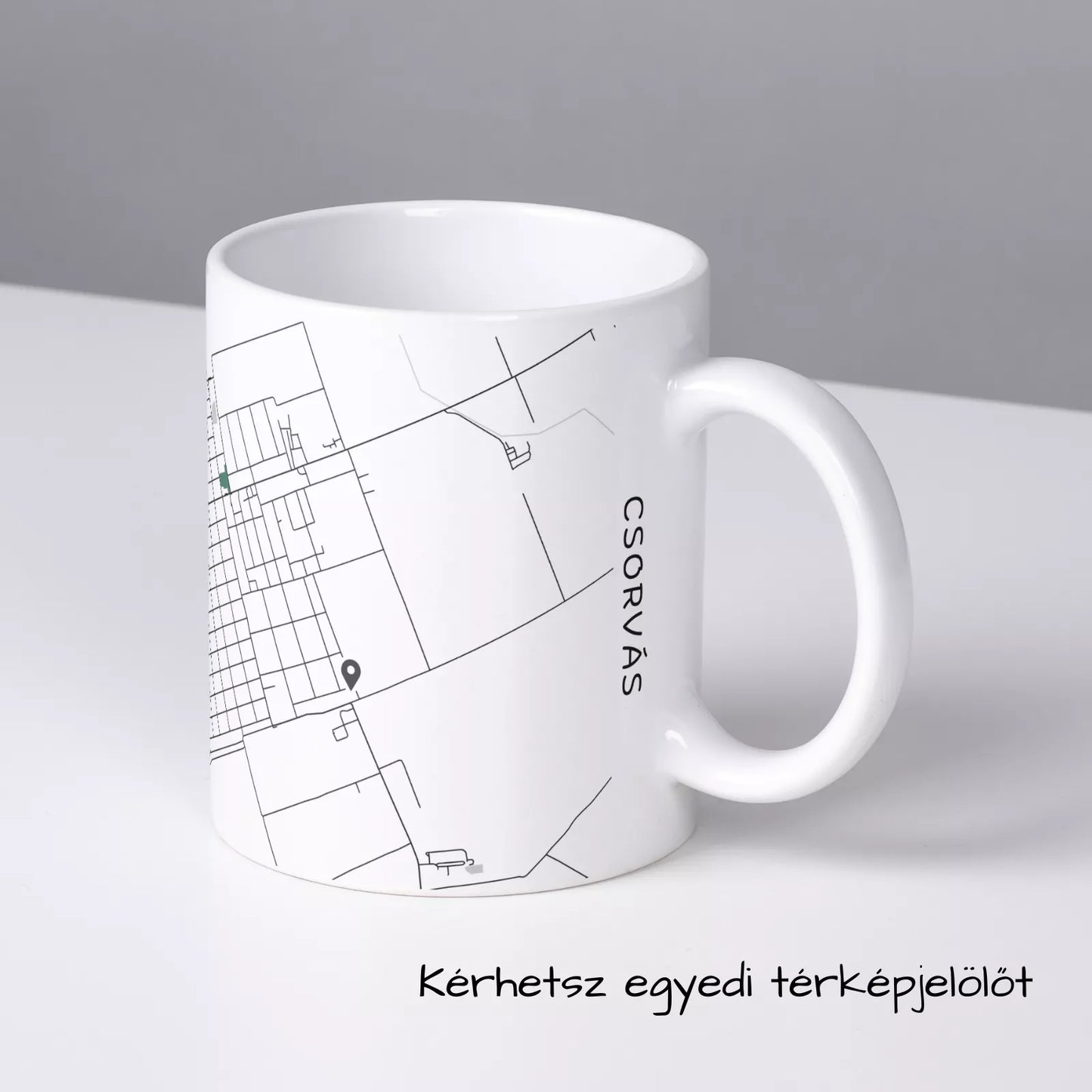 Csorvás - Térképes bögre