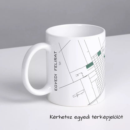 Csorvás - Térképes bögre