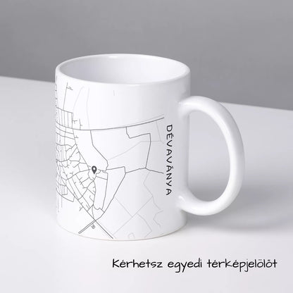 Dévaványa - Térképes bögre