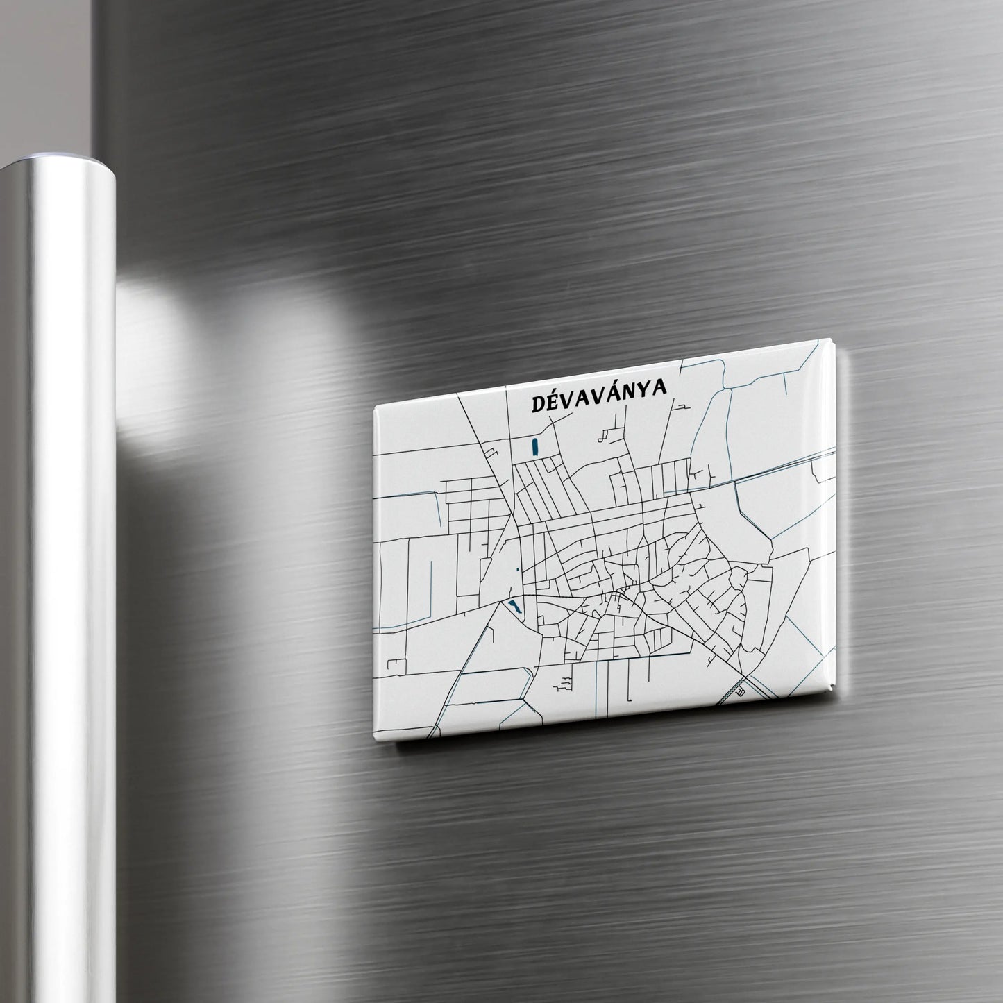 Dévaványa - Térképes hűtőmágnes