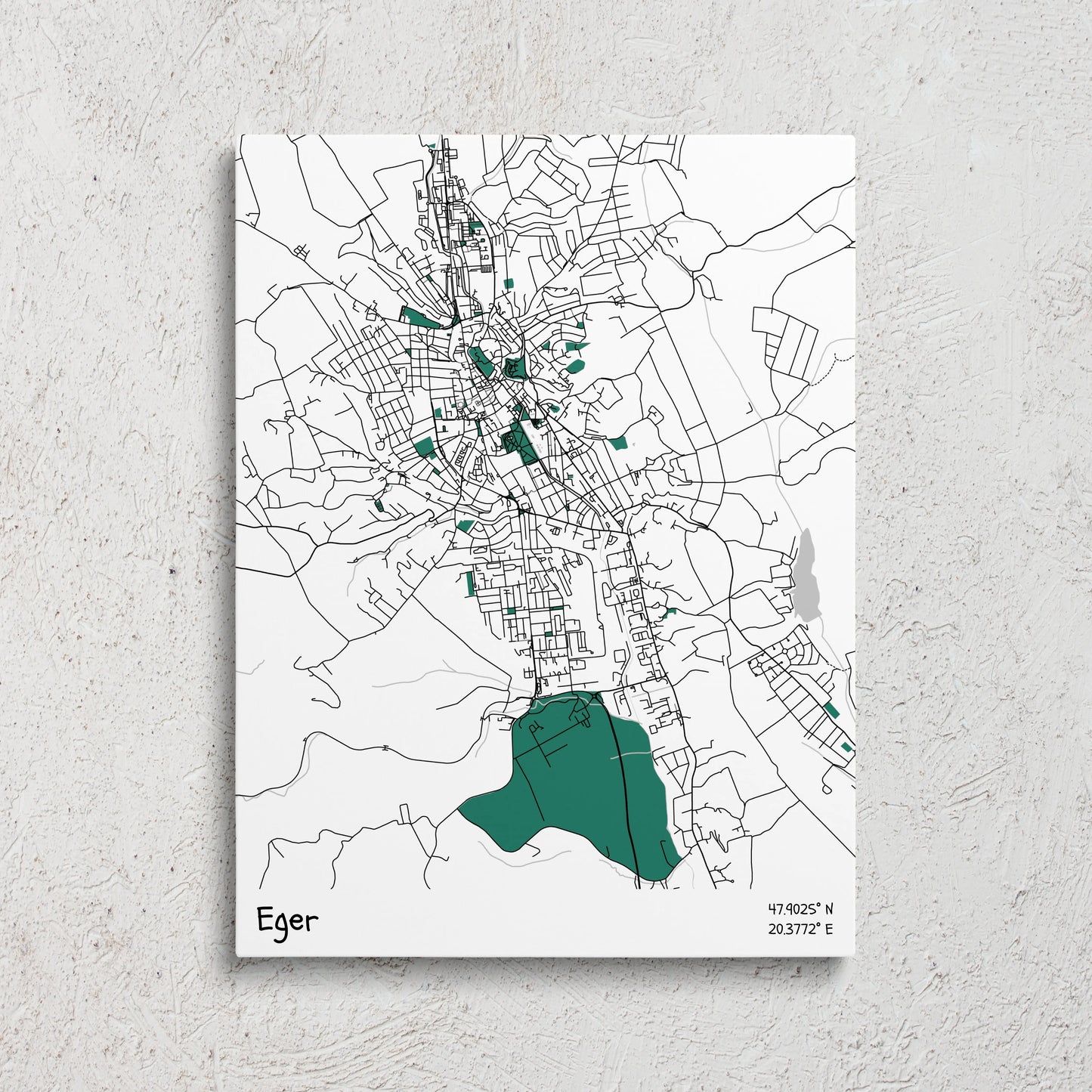 Eger vászonkép