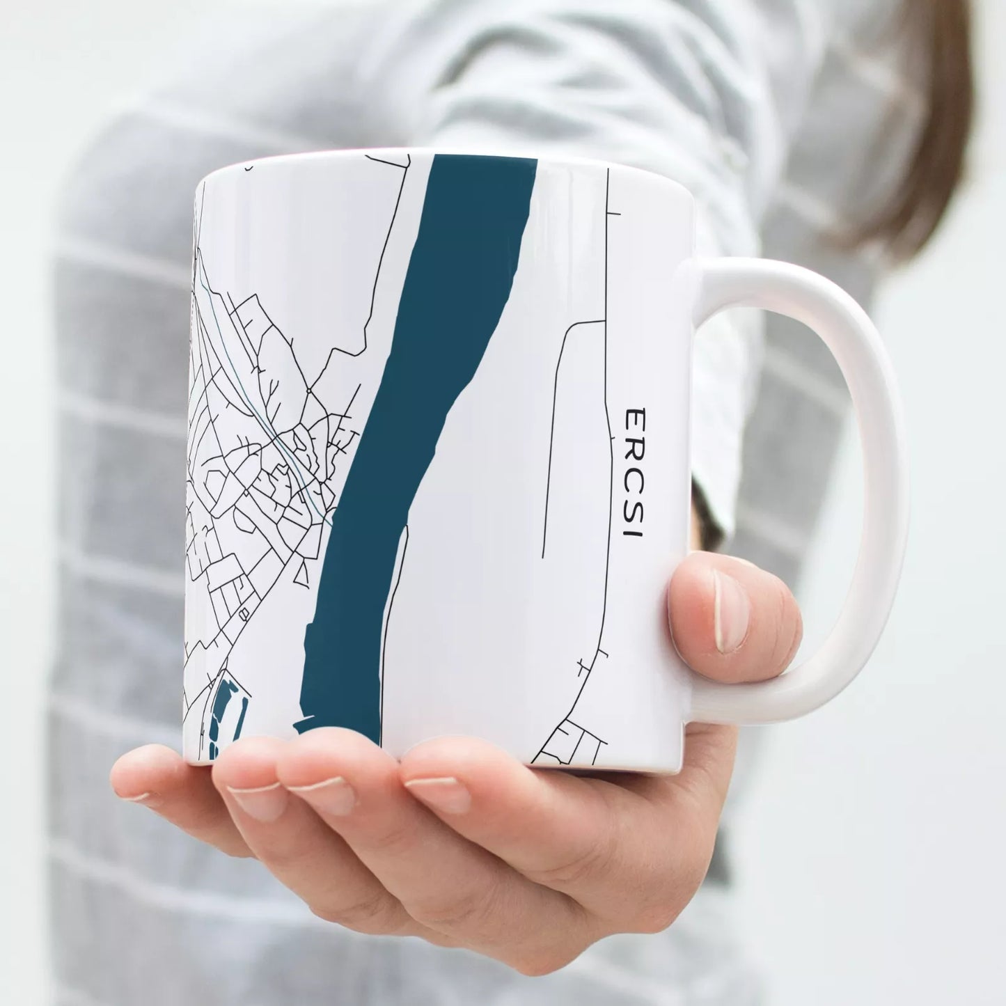 Ercsi - Térképes bögre