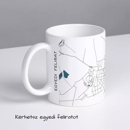 Ercsi - Térképes bögre