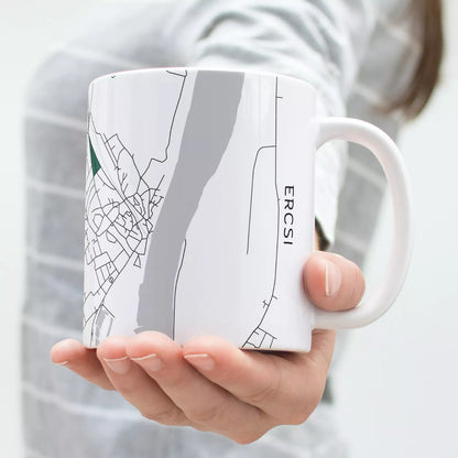 Ercsi - Térképes bögre