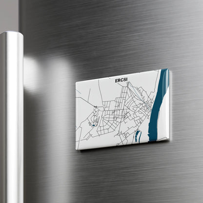 Ercsi - Térképes hűtőmágnes
