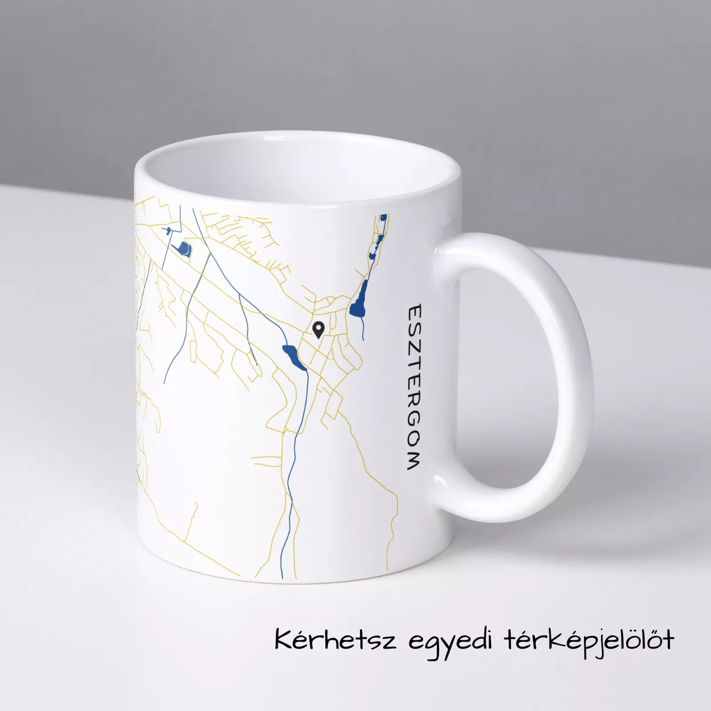 Esztergom - Térképes bögre