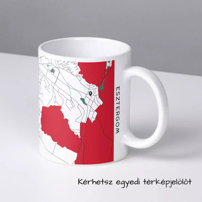 Esztergom - Térképes bögre