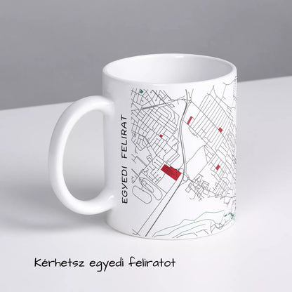 Fót - Térképes bögre