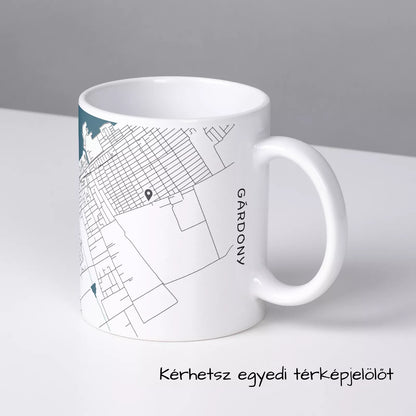 Gárdony - Térképes bögre