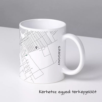 Gárdony - Térképes bögre