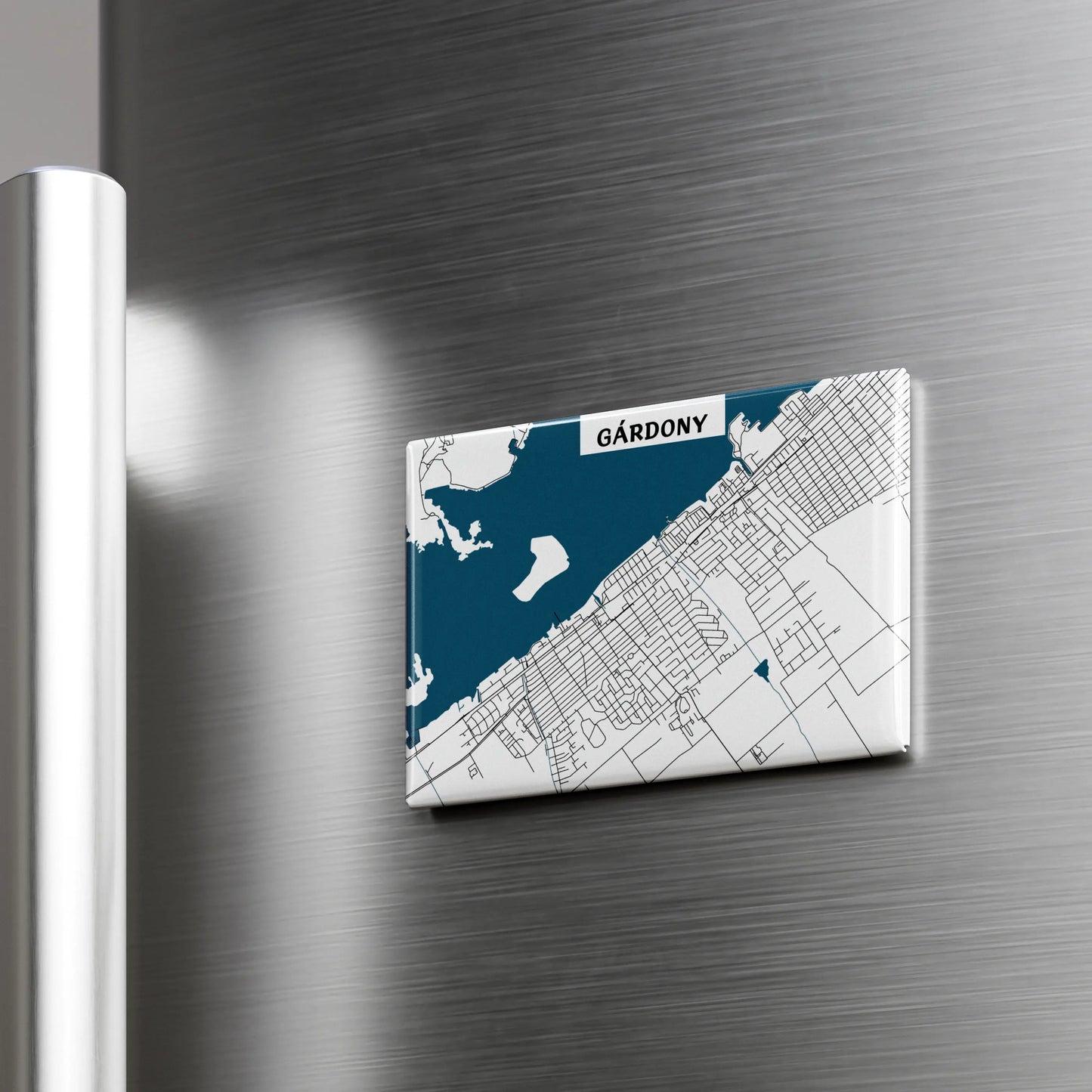 Gárdony - Térképes hűtőmágnes