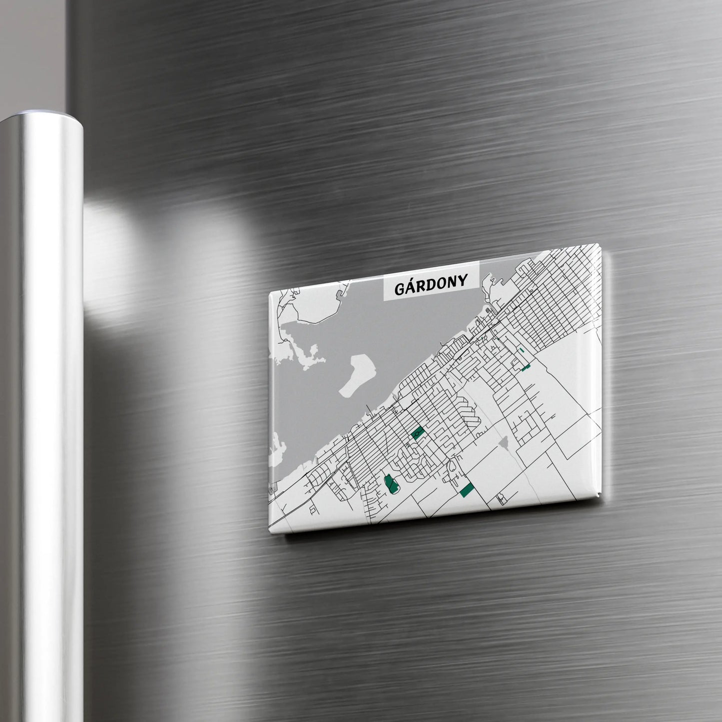 Gárdony - Térképes hűtőmágnes