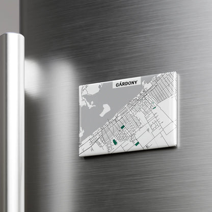 Gárdony - Térképes hűtőmágnes