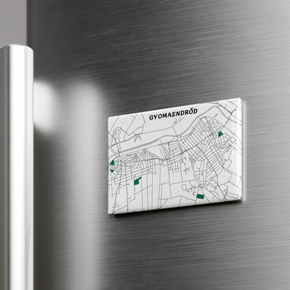 Gyomaendrőd - Térképes hűtőmágnes