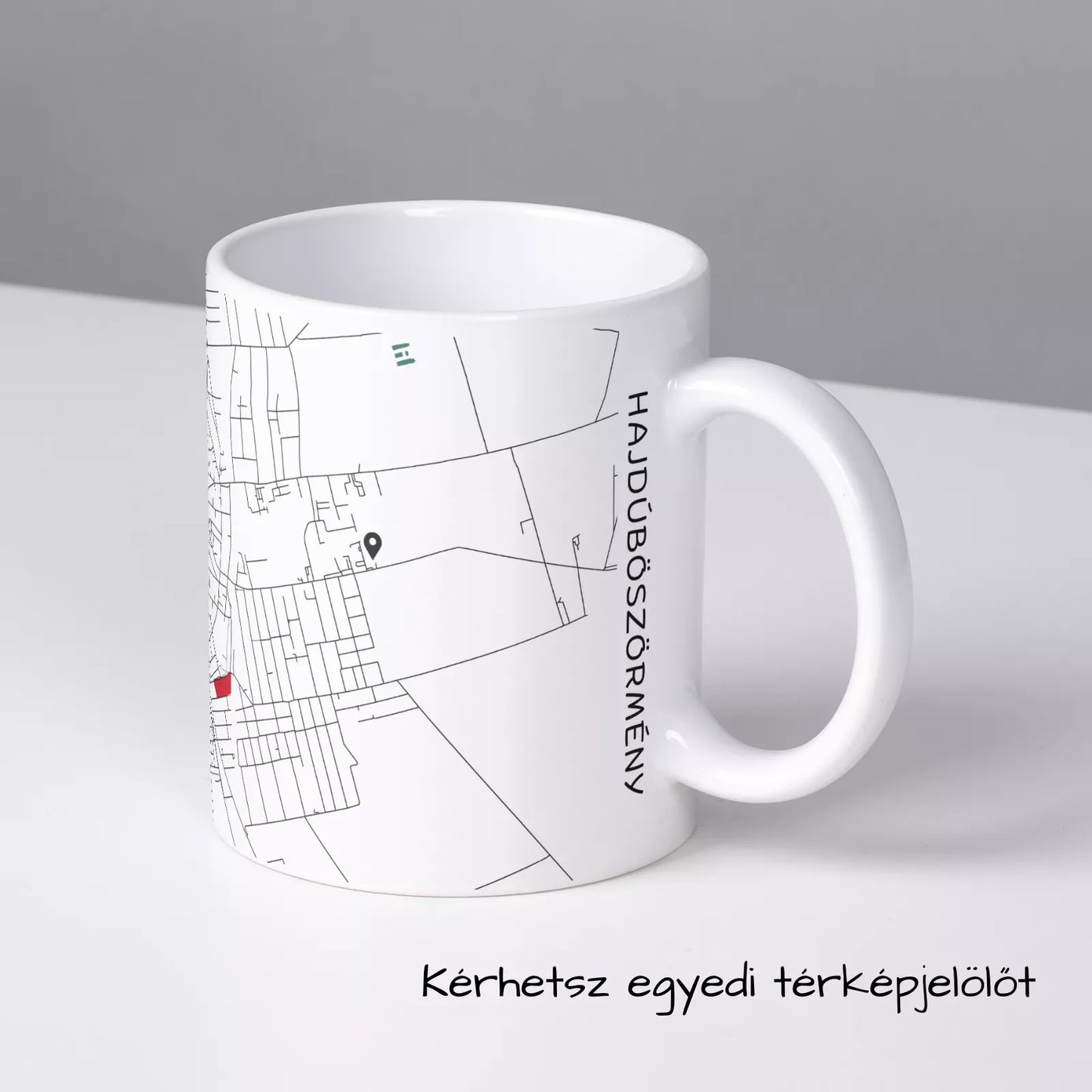 Hajdúböszörmény - Térképes bögre