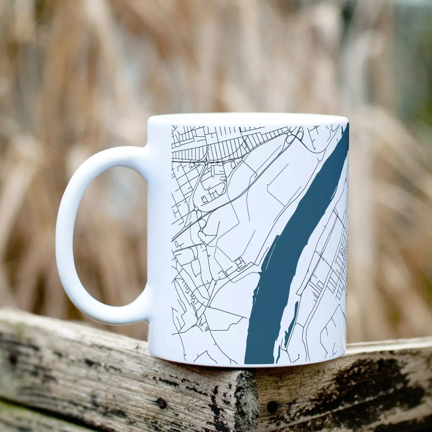 Halásztelek - Térképes bögre