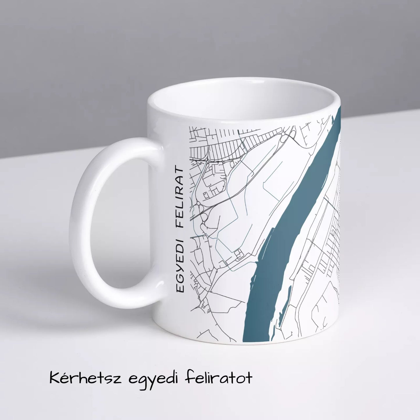 Halásztelek - Térképes bögre