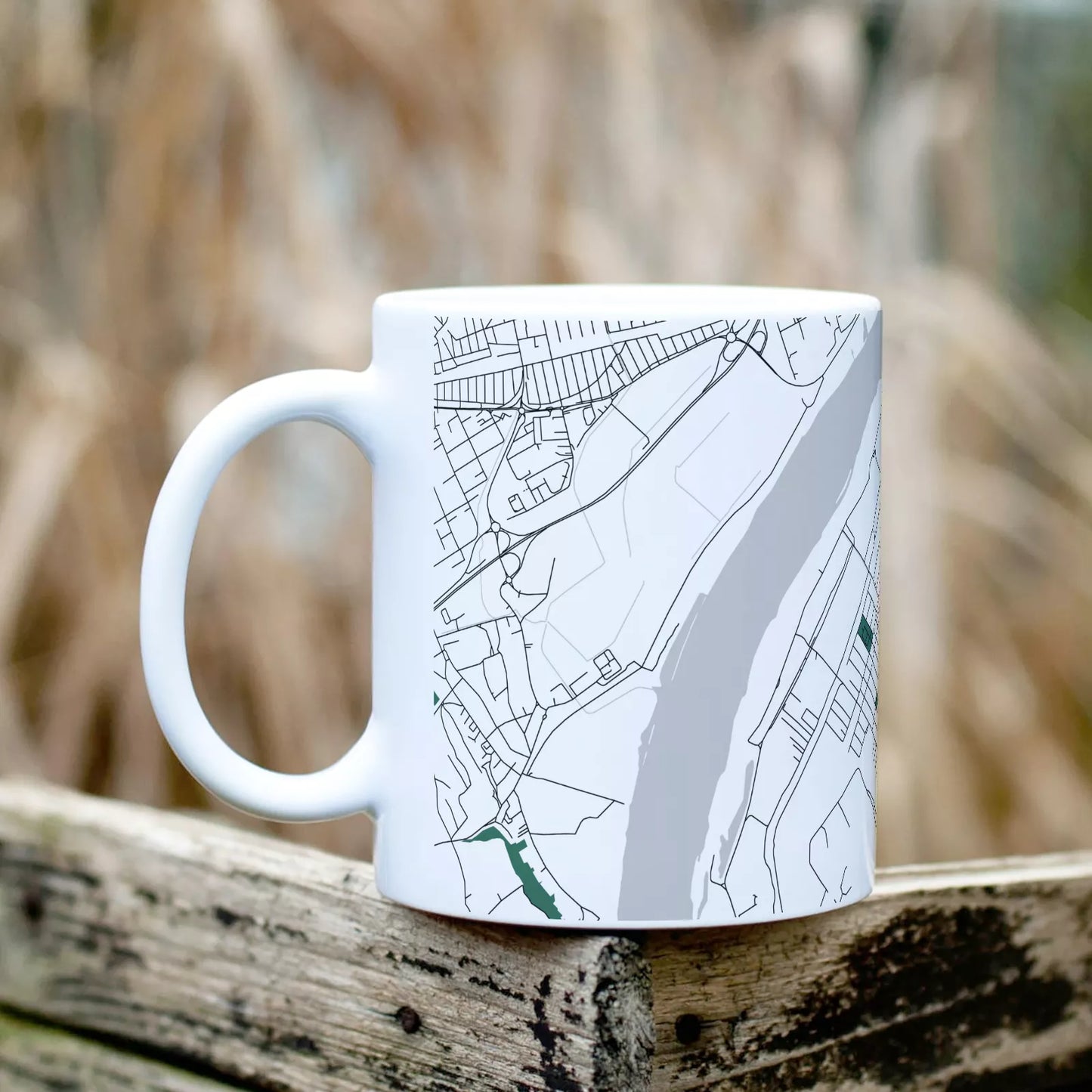 Halásztelek - Térképes bögre