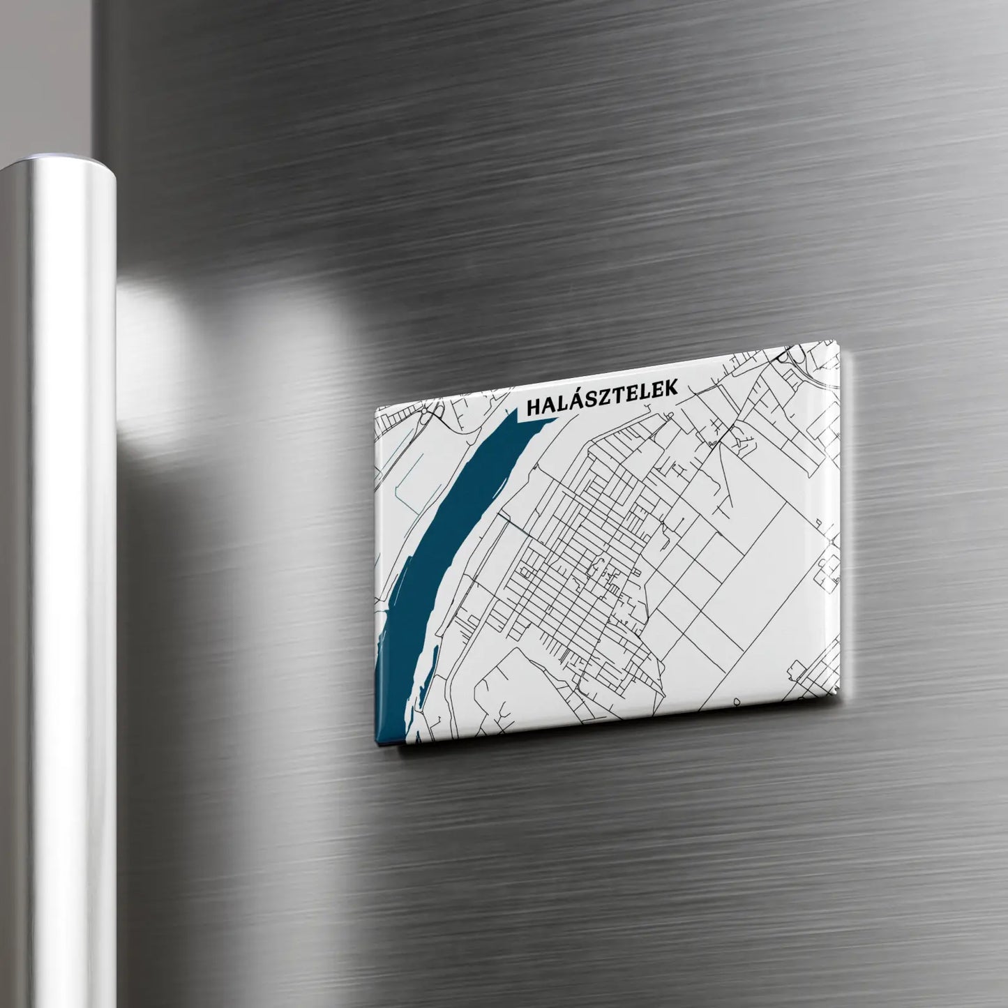 Halasztelek - Térképes hűtőmágnes