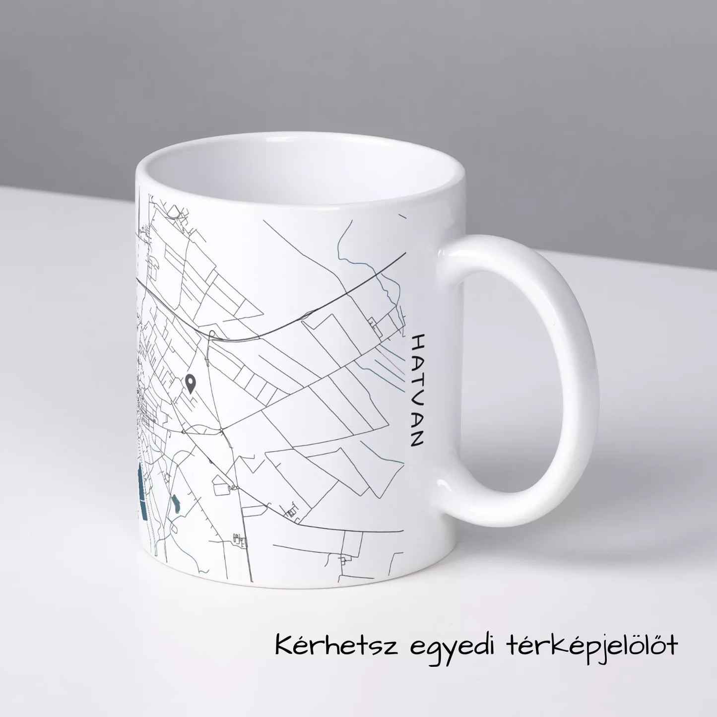 Hatvan - Térképes bögre