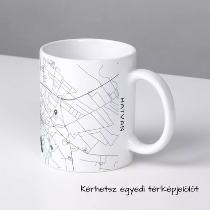 Hatvan - Térképes bögre