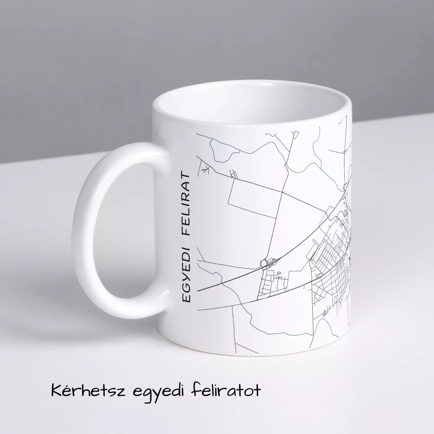 Hatvan - Térképes bögre