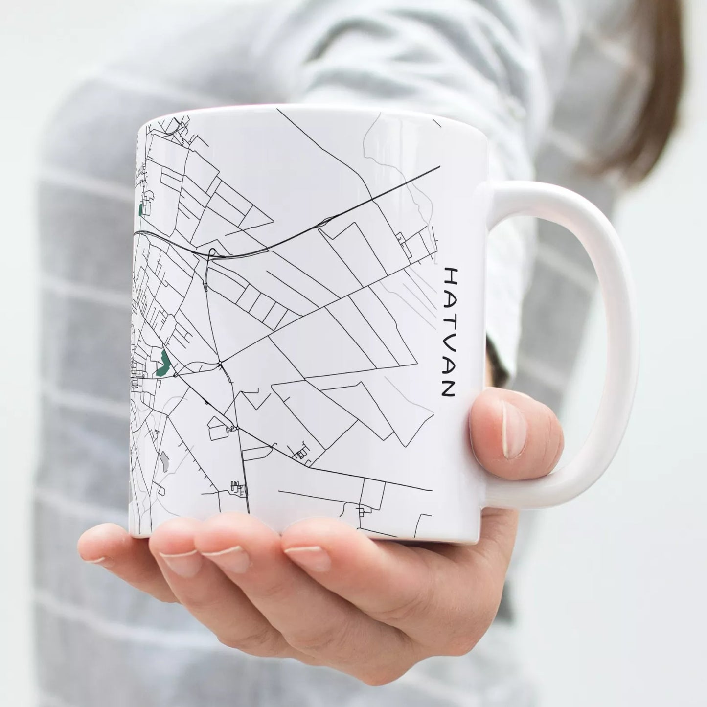 Hatvan - Térképes bögre