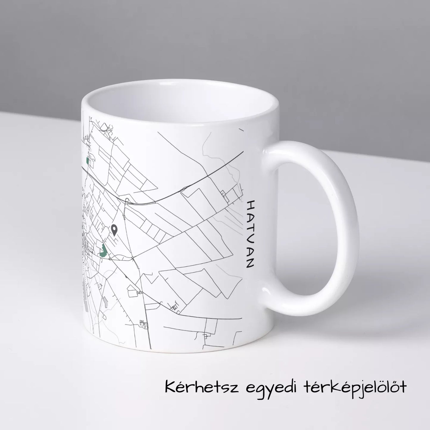 Hatvan - Térképes bögre