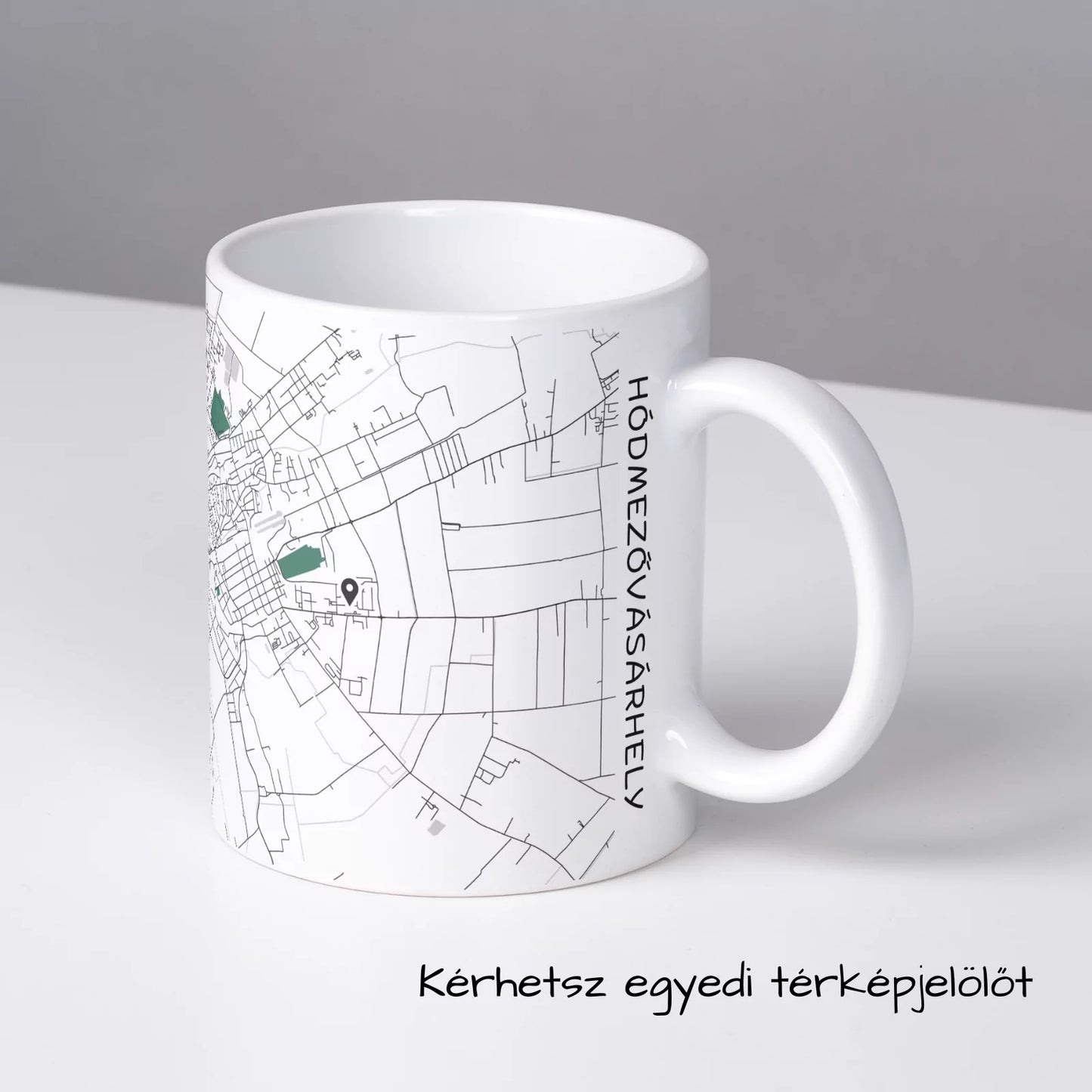 Hódmezővásárhely - Térképes bögre
