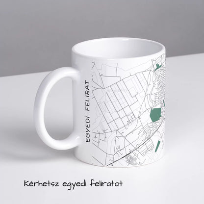 Hódmezővásárhely - Térképes bögre