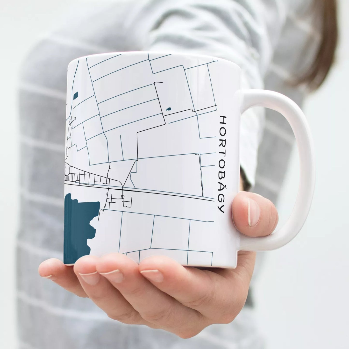 Hortobágy - Térképes bögre