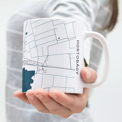 Hortobágy - Térképes bögre