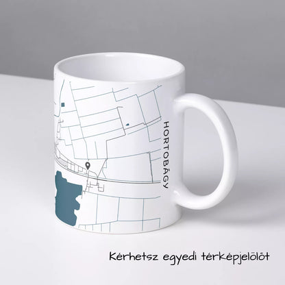 Hortobágy - Térképes bögre