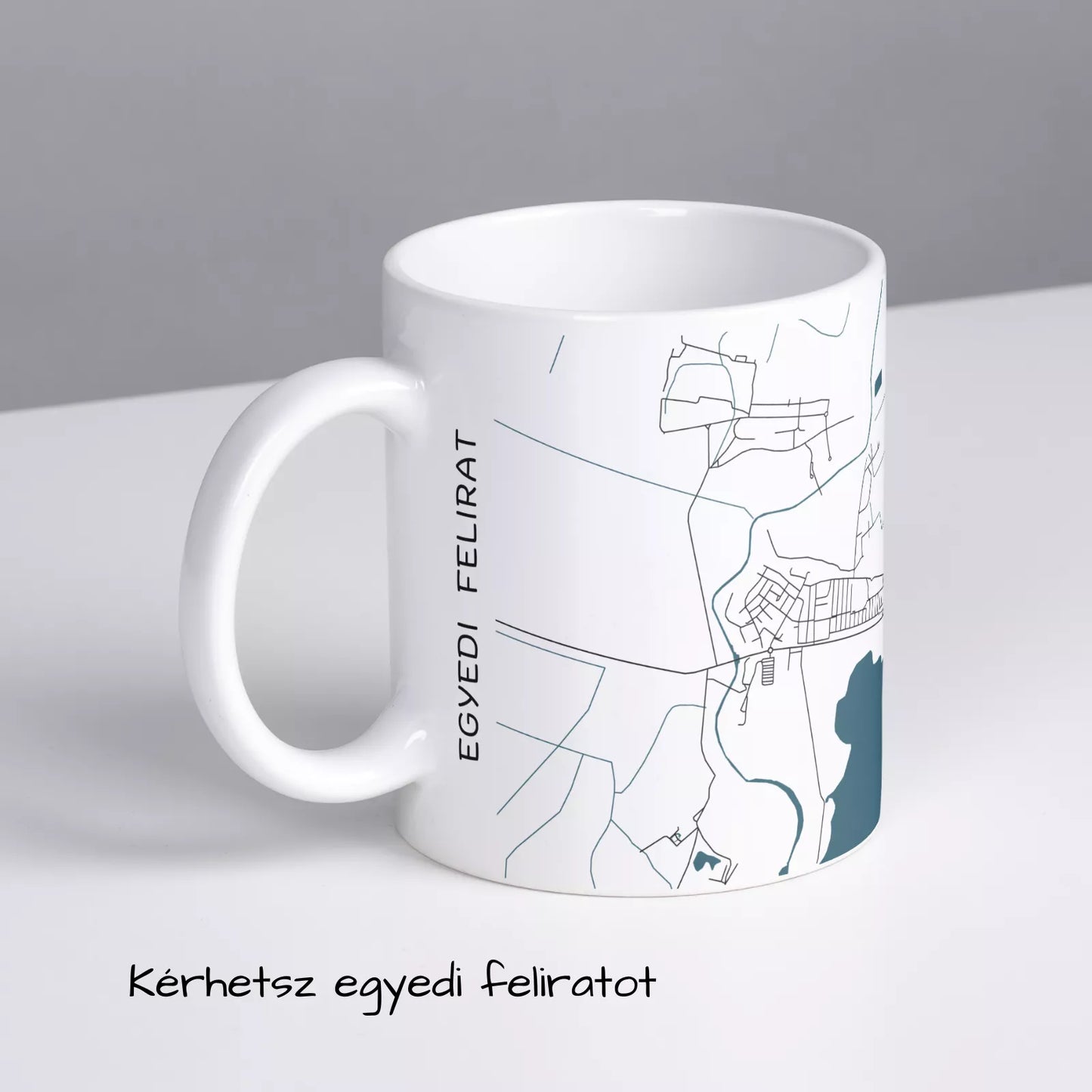 Hortobágy - Térképes bögre