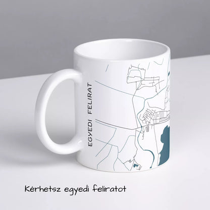 Hortobágy - Térképes bögre