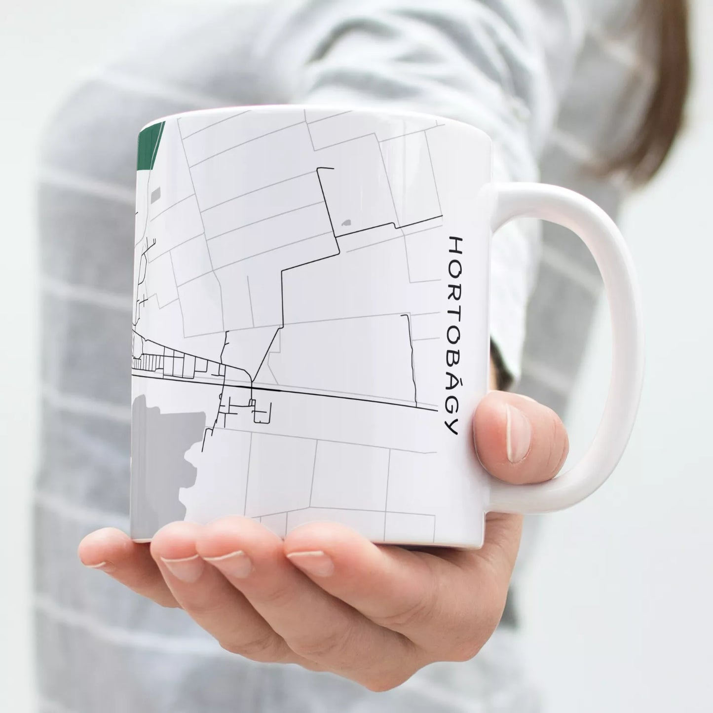 Hortobágy - Térképes bögre