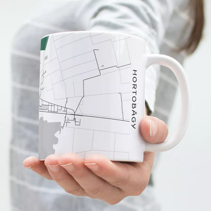 Hortobágy - Térképes bögre