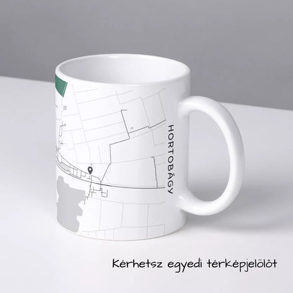 Hortobágy - Térképes bögre