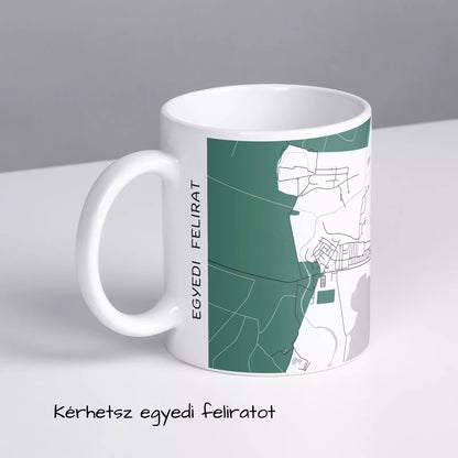 Hortobágy - Térképes bögre