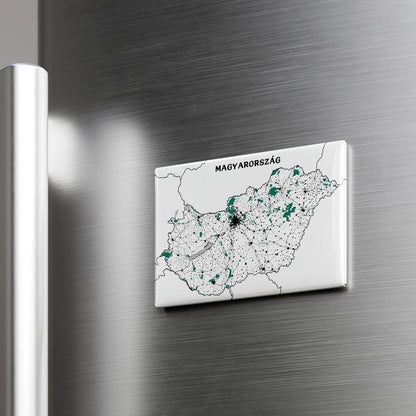 Magyarország - Térképes hűtőmágnes