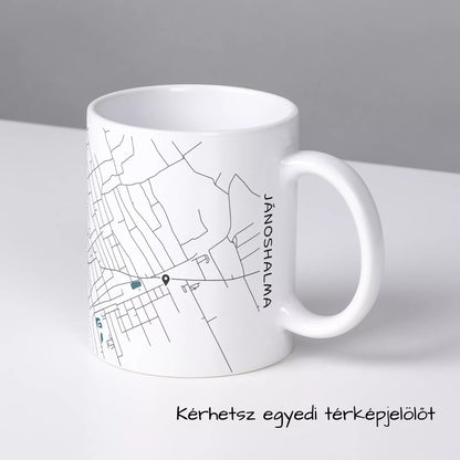 Jánoshalma - Térképes bögre