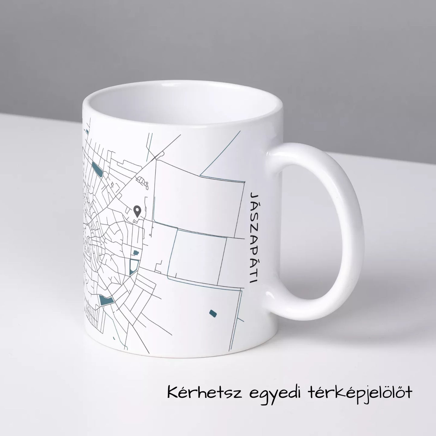 Jászapáti - Térképes bögre