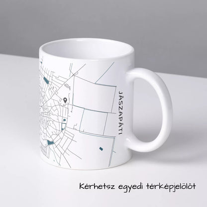 Jászapáti - Térképes bögre