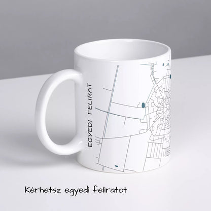 Jászapáti - Térképes bögre