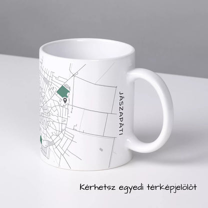 Jászapáti - Térképes bögre
