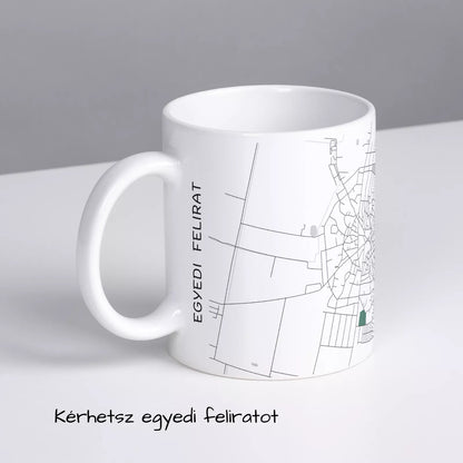 Jászapáti - Térképes bögre