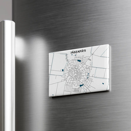 Jászapáti - Térképes hűtőmágnes